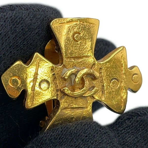 シャネル イヤリング ココマーク クロス メタル 94P CHANEL アクセサリー
