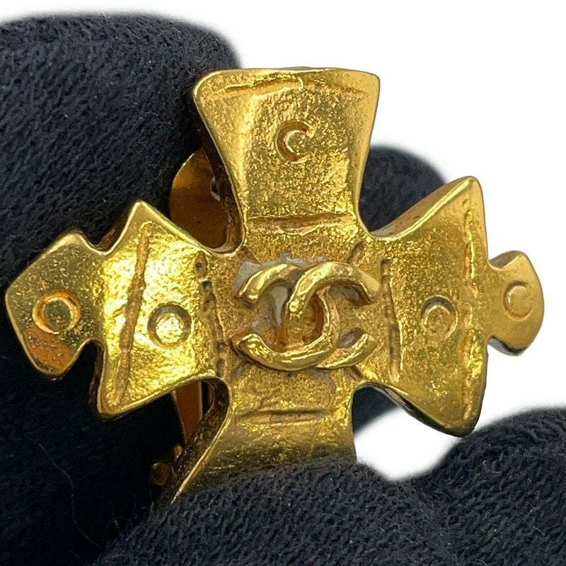 シャネル イヤリング ココマーク クロス メタル 94P CHANEL アクセサリー