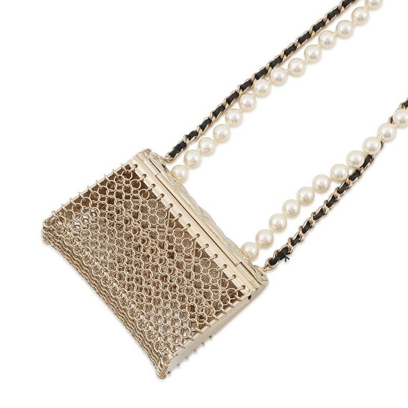 シャネル ネックレス ココマーク マトラッセバッグモチーフ フェイクパール B21S AB6135 CHANEL アクセサリー