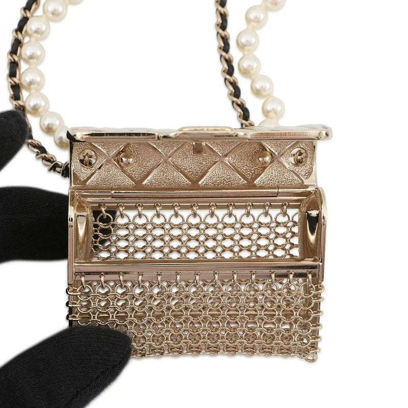 シャネル ネックレス ココマーク マトラッセバッグモチーフ フェイクパール B21S AB6135 CHANEL アクセサリー
