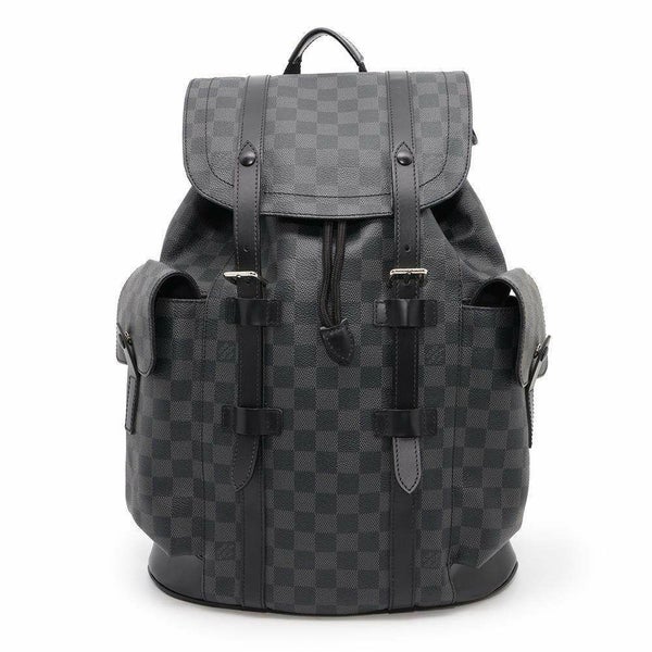 ルイヴィトン リュックサック ダミエ・グラフィット クリストファーMM N41379 LOUIS VUITTON バックパック 黒 ブラック