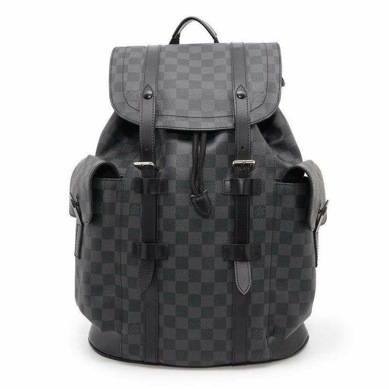 ルイヴィトン リュックサック ダミエ・グラフィット クリストファーMM N41379 LOUIS VUITTON バックパック 黒 ブラック