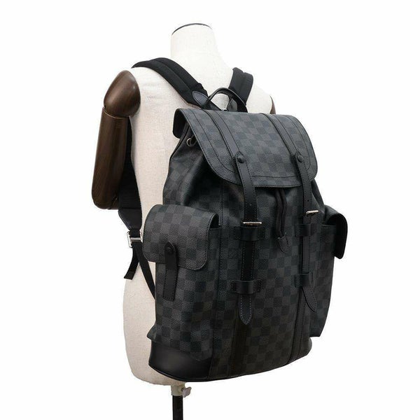 ルイヴィトン リュックサック ダミエ・グラフィット クリストファーMM N41379 LOUIS VUITTON バックパック 黒 ブラック
