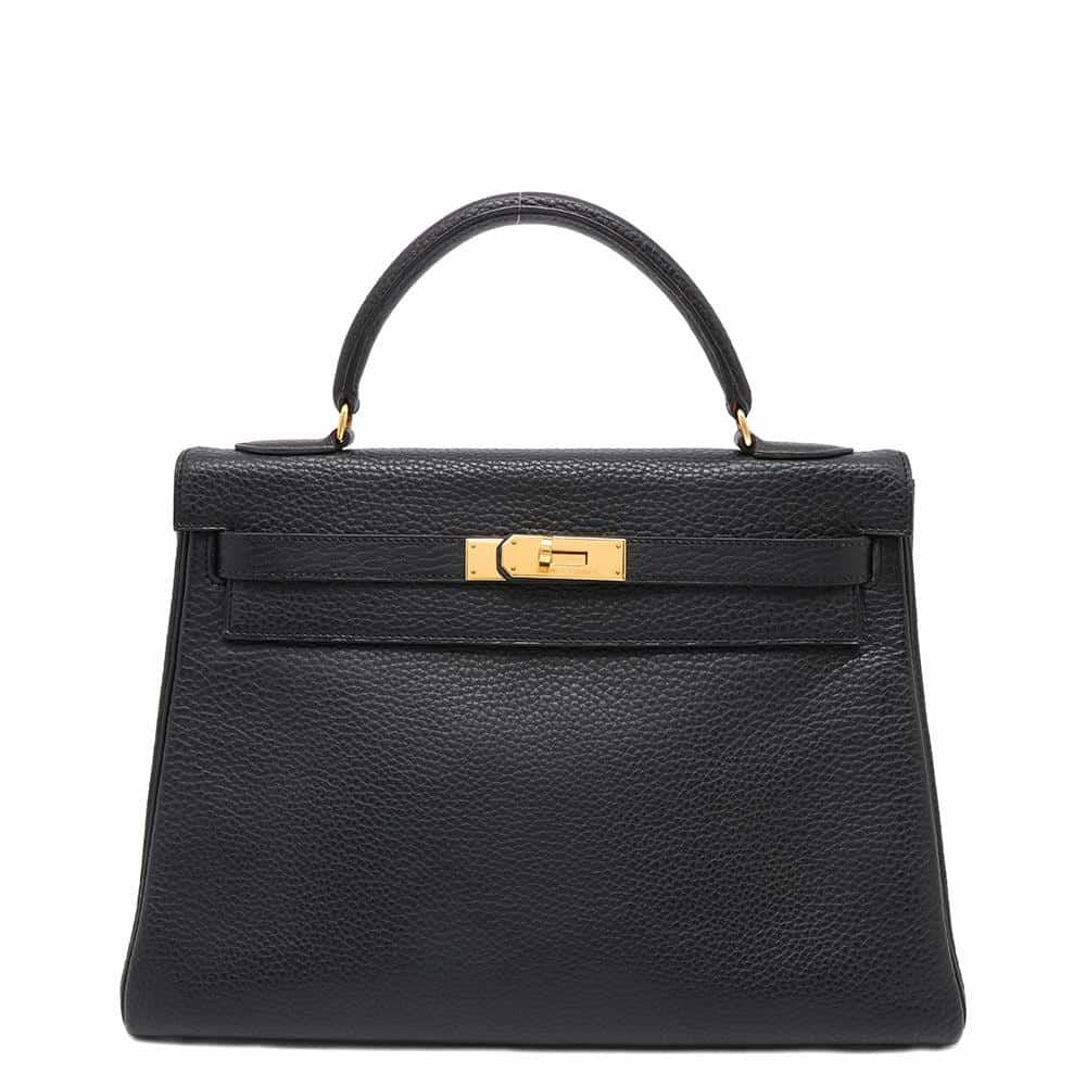 エルメス ケリー32 ハンドバッグ ショルダーバッグ 2WAY 外縫い アルデンヌ レディース HERMES 【228-66000】 HERMES - エルメス ケリー32 ハンドバッグ ショルダーバッグ 2WAY 外