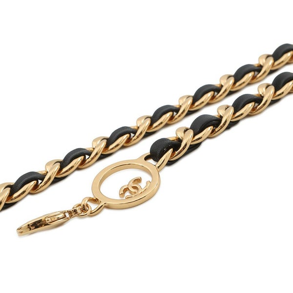 シャネル チェーンベルト ココマーク レザー メタル B24C CHANEL アクセサリー 黒