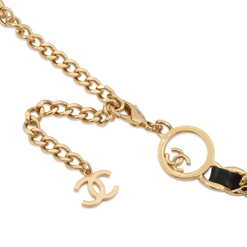 シャネル チェーンベルト ココマーク レザー メタル B24C CHANEL アクセサリー 黒