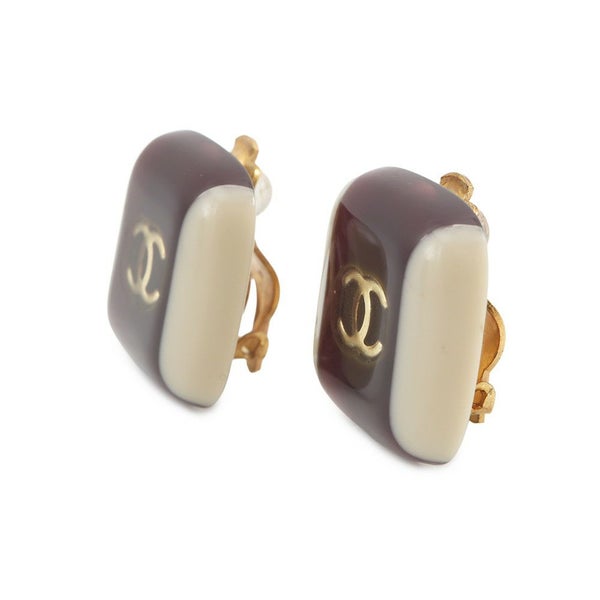 シャネル イヤリング ココマーク スクエア プラスチック メタル 01A CHANEL アクセサリー