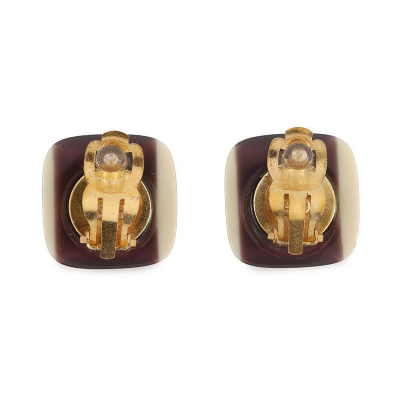 シャネル イヤリング ココマーク スクエア プラスチック メタル 01A CHANEL アクセサリー