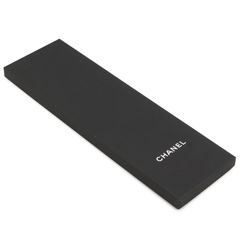 シャネル スカーフ ココマーク 総柄 ドット シルク CHANEL 黒