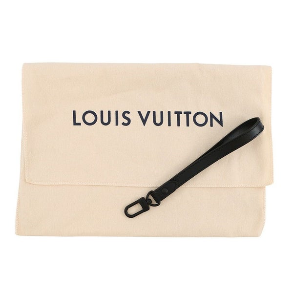 ルイヴィトン クラッチバッグ モノグラム・マカサー ポシェット・トゥ・ゴー M82079 LOUIS VUITTON ヴィトン バッグ 黒 ブラック