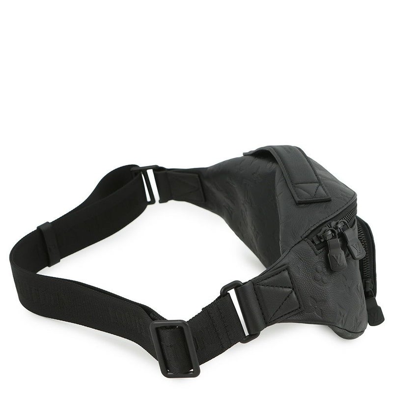 ルイヴィトン ボディバッグ モノグラム・シャドウ ラッシュ・バムバッグ M47058 ウエストバッグ 黒 ブラック