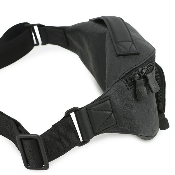 ルイヴィトン ボディバッグ モノグラム・シャドウ ラッシュ・バムバッグ M47058 ウエストバッグ 黒 ブラック