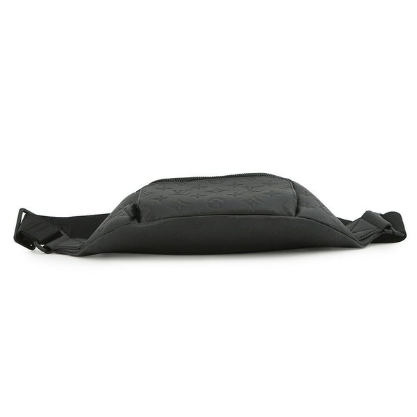 ルイヴィトン ボディバッグ モノグラム・シャドウ ラッシュ・バムバッグ M47058 ウエストバッグ 黒 ブラック