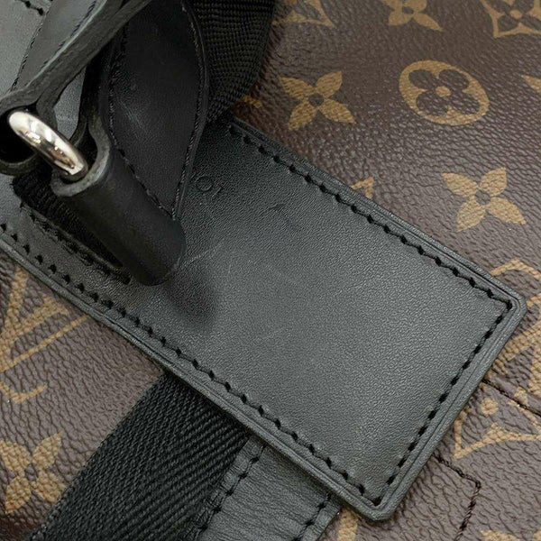 ルイヴィトン リュックサック モノグラム・マカサー クリストファーMM M43735 LOUIS VUITTON バックパック 黒 ブラック