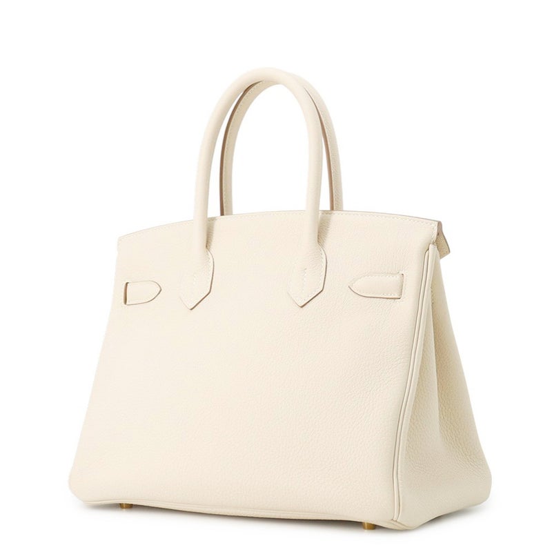 エルメス バーキン30 クレ/ゴールド金具 トゴ W刻印 HERMES Birkin ハンドバッグ