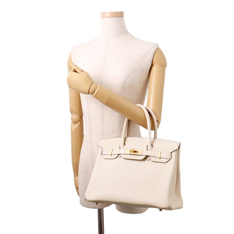 エルメス バーキン30 クレ/ゴールド金具 トゴ W刻印 HERMES Birkin ハンドバッグ