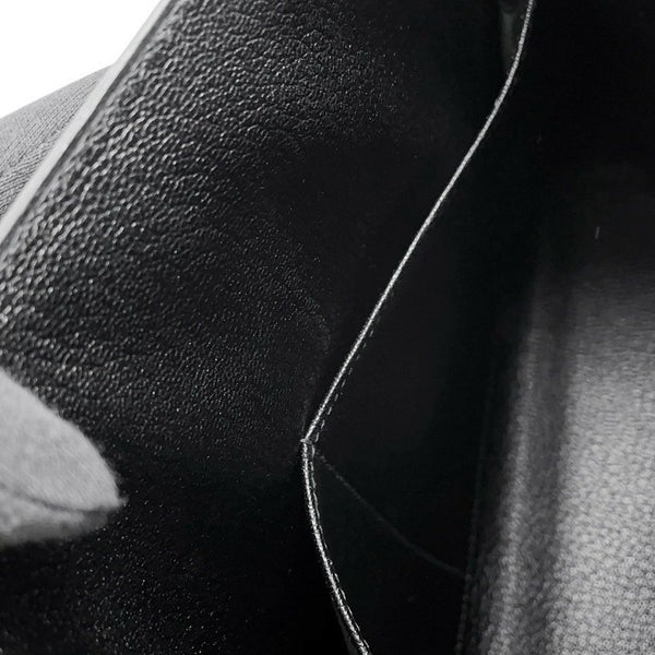 エルメス ハンドバッグ ケリー32 外縫い ブラック/ゴールド金具 ボックスカーフ □D刻印 ２wayショルダー 黒