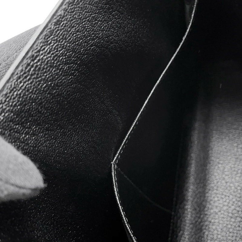 エルメス ハンドバッグ ケリー32 外縫い ブラック/ゴールド金具 ボックスカーフ □D刻印 ２wayショルダー 黒