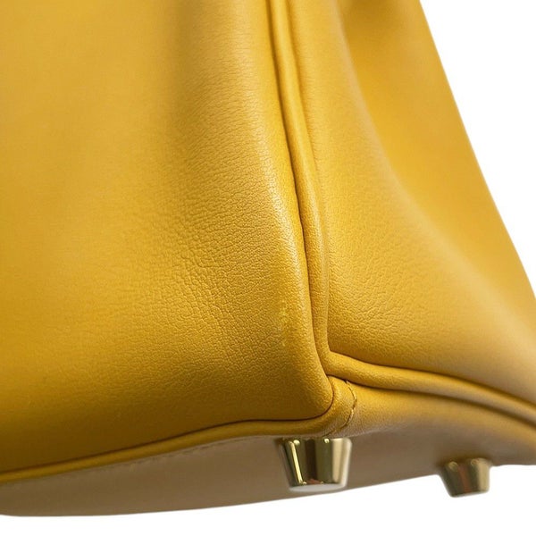 エルメス ハンドバッグ ケリー25 内縫い ジョーヌアンブル/ゴールド金具 スイフト C刻印 ２wayショルダー