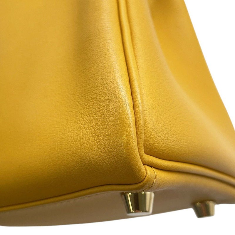 エルメス ハンドバッグ ケリー25 内縫い ジョーヌアンブル/ゴールド金具 スイフト C刻印 ２wayショルダー