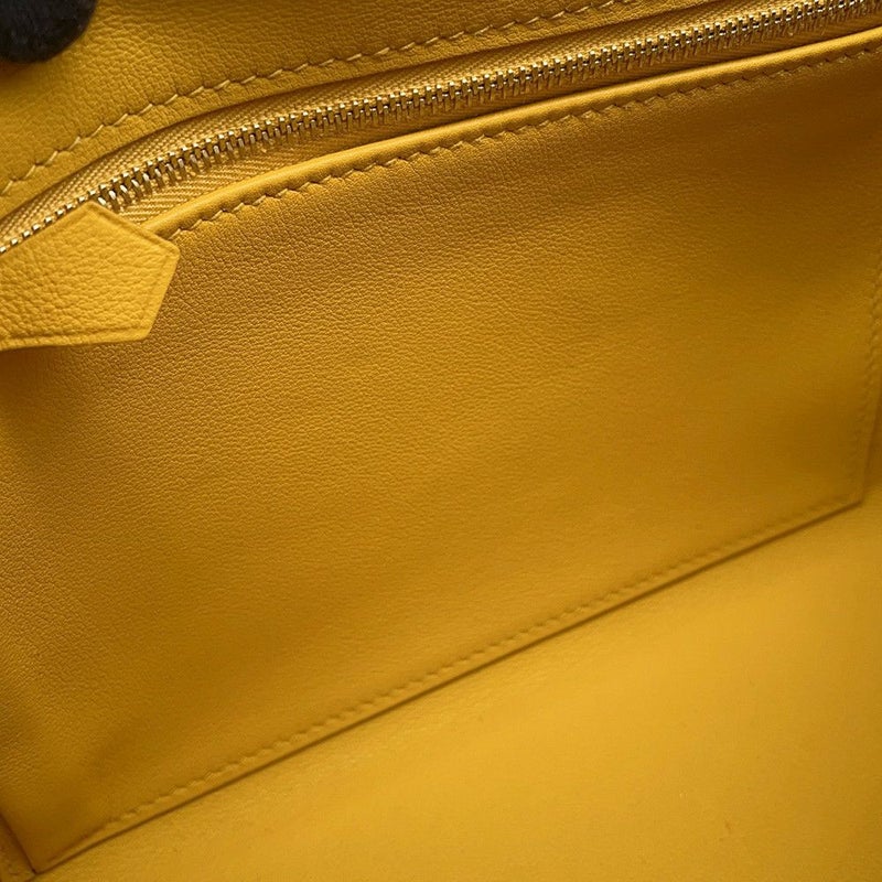 エルメス ハンドバッグ ケリー25 内縫い ジョーヌアンブル/ゴールド金具 スイフト C刻印 ２wayショルダー