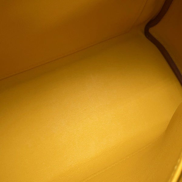 エルメス ハンドバッグ ケリー25 内縫い ジョーヌアンブル/ゴールド金具 スイフト C刻印 ２wayショルダー