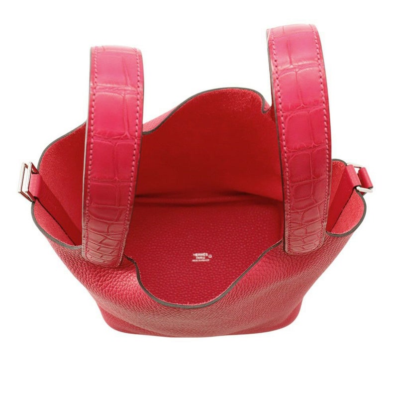 エルメス ピコタンロックPM タッチ フランボワーズ/シルバー金具 トリヨンクレマンス/アリゲーターマット Z刻印