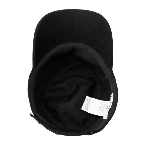 エルメス キャップ デイヴィス・ラッキー 馬蹄モチーフ カシミヤ サイズ56 HERMES キャスケット 黒