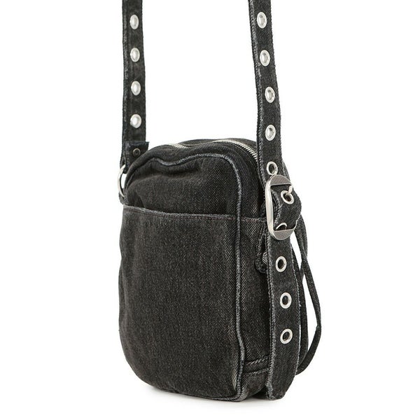 バレンシアガ ショルダーバッグ ル カゴール クロスボディバッグ デニム 719065 BALENCIAGA バッグ 黒