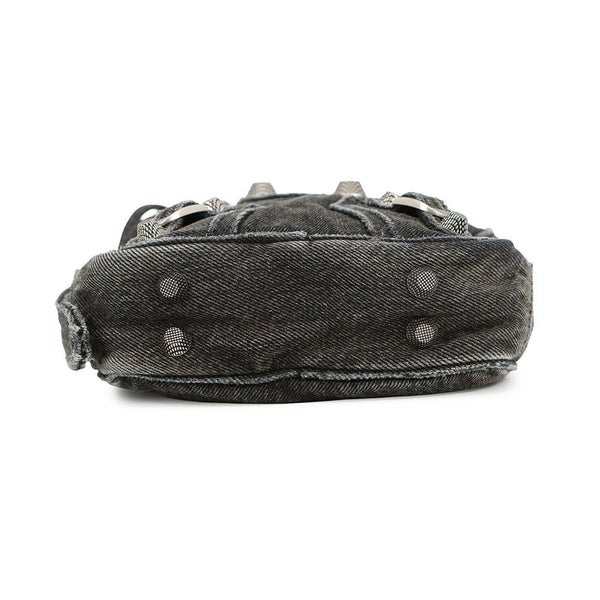 バレンシアガ ショルダーバッグ ル カゴール クロスボディバッグ デニム 719065 BALENCIAGA バッグ 黒