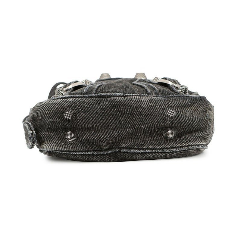 バレンシアガ ショルダーバッグ ル カゴール クロスボディバッグ デニム 719065 BALENCIAGA バッグ 黒