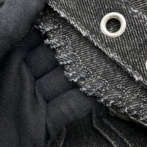 バレンシアガ ショルダーバッグ ル カゴール クロスボディバッグ デニム 719065 BALENCIAGA バッグ 黒