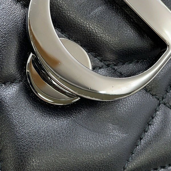 クリスチャン・ディオール ハンドバッグ マキシカナージュ 30 Montaigne モンテーニュ M9218BNNA 2way 黒