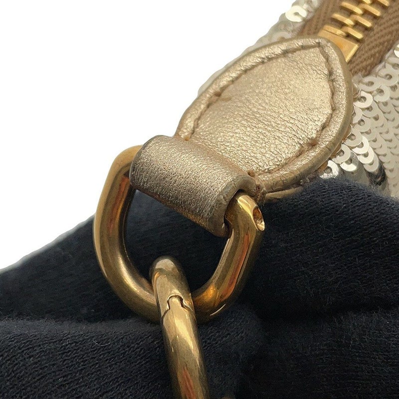 ミュウミュウ チェーンショルダーバッグ スパンコール レザー 5BC103 MIUMIU