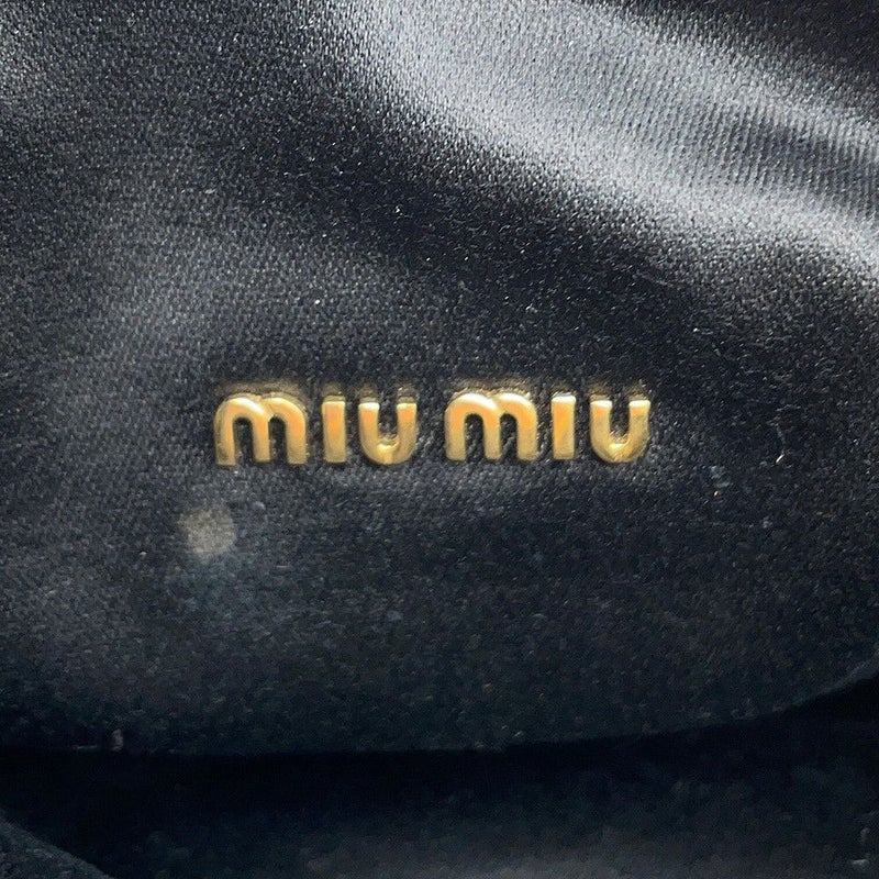 ミュウミュウ チェーンショルダーバッグ スパンコール レザー 5BC103 MIUMIU