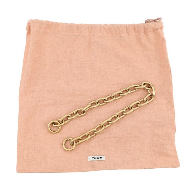 ミュウミュウ チェーンショルダーバッグ スパンコール レザー 5BC103 MIUMIU