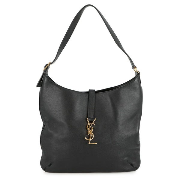 サンローランパリ ショルダーバッグ ホーボーバッグ レザー 372086 SAINT LAURENT PARIS 黒