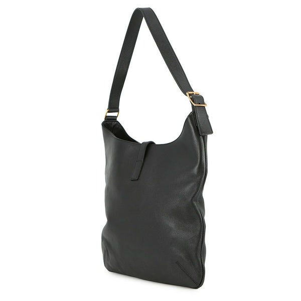 サンローランパリ ショルダーバッグ ホーボーバッグ レザー 372086 SAINT LAURENT PARIS 黒