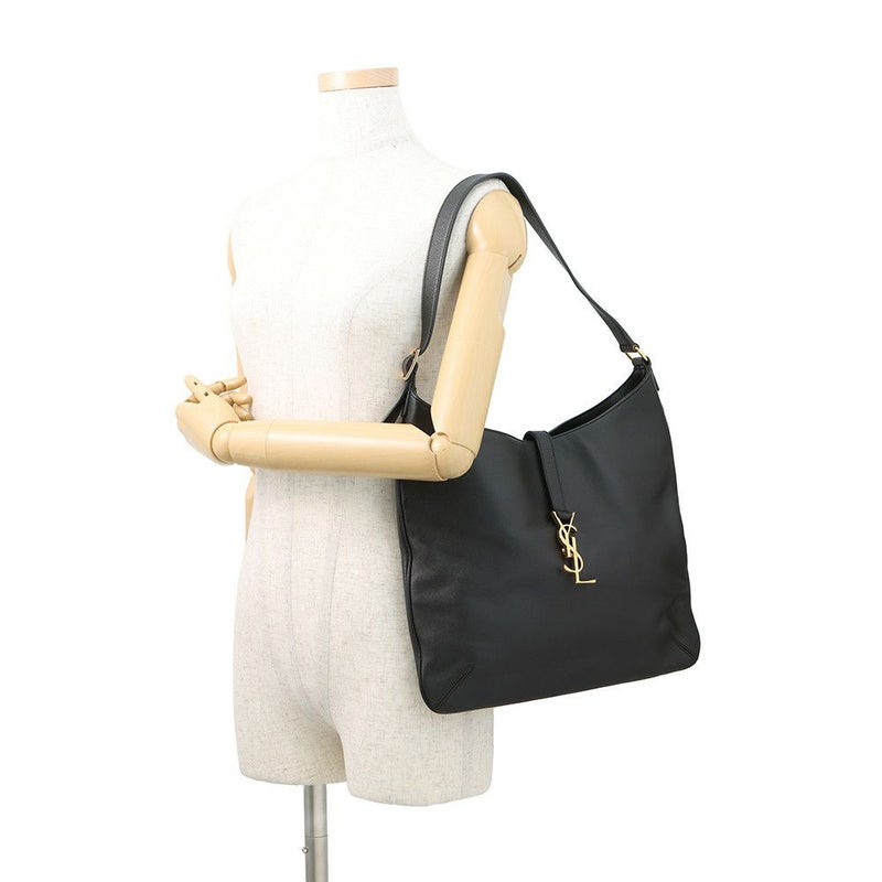 サンローランパリ ショルダーバッグ ホーボーバッグ レザー 372086 SAINT LAURENT PARIS 黒