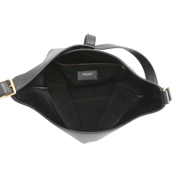 サンローランパリ ショルダーバッグ ホーボーバッグ レザー 372086 SAINT LAURENT PARIS 黒