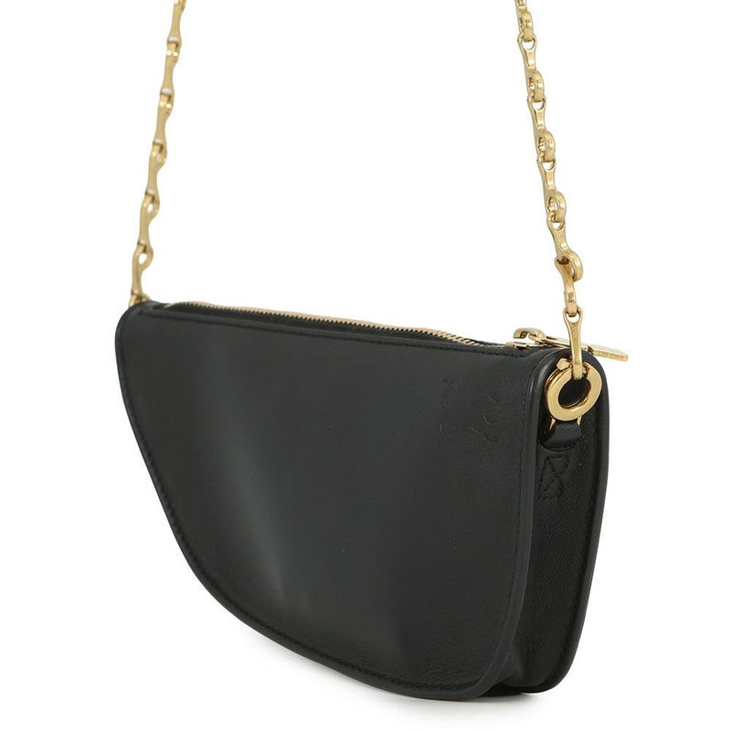 バーバリー チェーンショルダーバッグ マイクロ シールド レザー 8079856 BURBERRY 黒