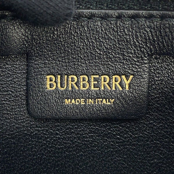 バーバリー チェーンショルダーバッグ マイクロ シールド レザー 8079856 BURBERRY 黒