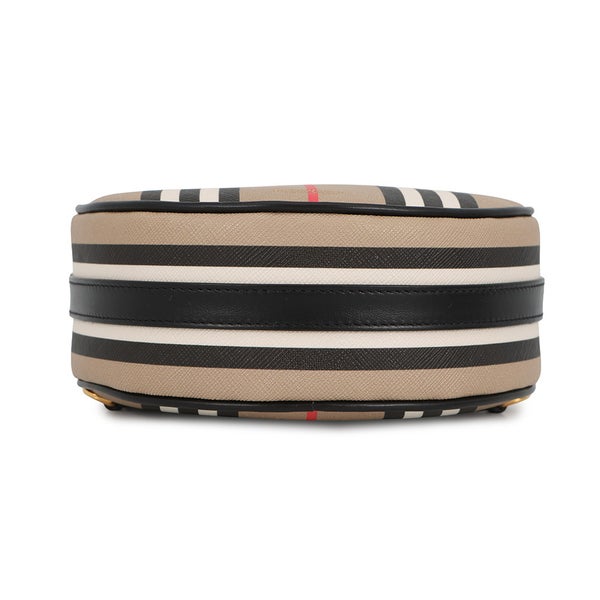 バーバリー ショルダーバッグ アイコンストライプ ルイーズバッグ PVC レザー 8051846 BURBERRY 黒