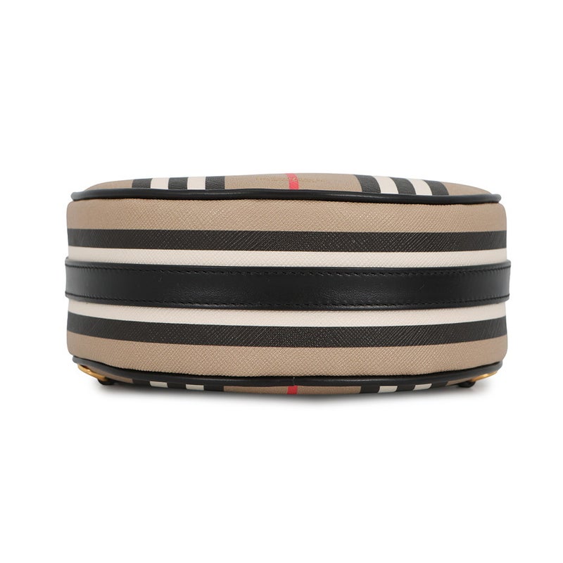 バーバリー ショルダーバッグ アイコンストライプ ルイーズバッグ PVC レザー 8051846 BURBERRY 黒