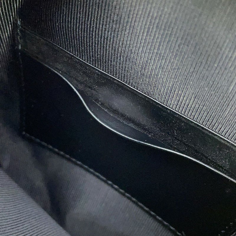 バーバリー ショルダーバッグ アイコンストライプ ルイーズバッグ PVC レザー 8051846 BURBERRY 黒