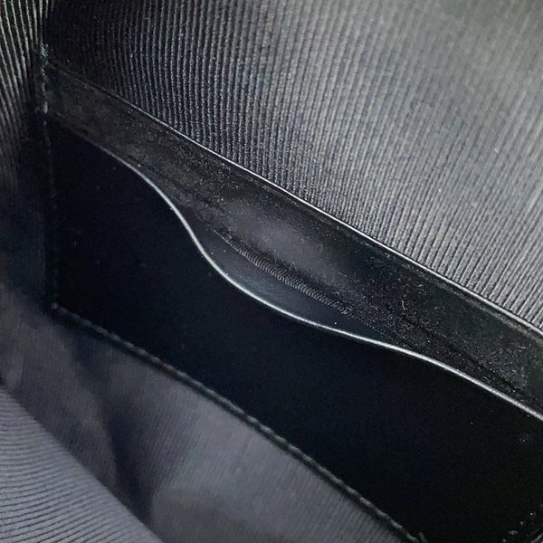 バーバリー ショルダーバッグ アイコンストライプ ルイーズバッグ PVC レザー 8051846 BURBERRY 黒