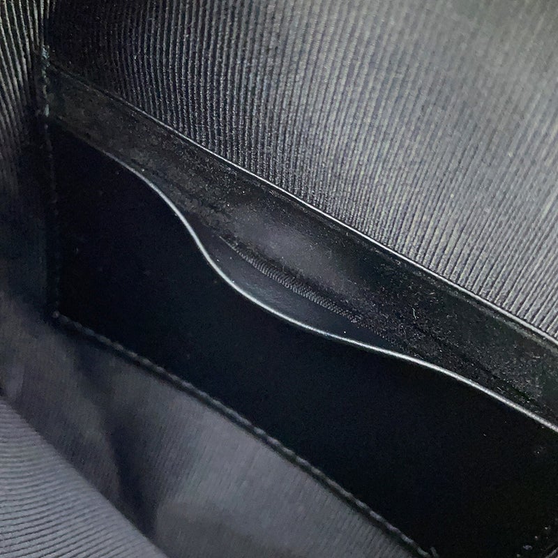 バーバリー ショルダーバッグ アイコンストライプ ルイーズバッグ PVC レザー 8051846 BURBERRY 黒