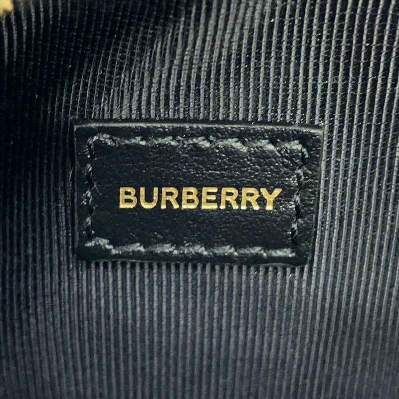 バーバリー ショルダーバッグ アイコンストライプ ルイーズバッグ PVC レザー 8051846 BURBERRY 黒