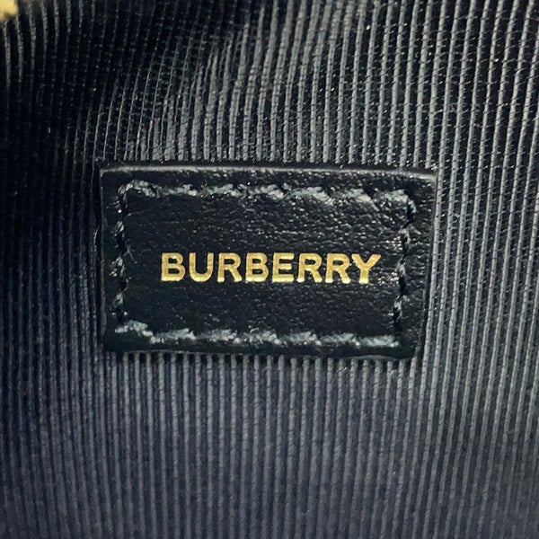 バーバリー ショルダーバッグ アイコンストライプ ルイーズバッグ PVC レザー 8051846 BURBERRY 黒