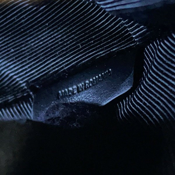 バーバリー ショルダーバッグ アイコンストライプ ルイーズバッグ PVC レザー 8051846 BURBERRY 黒